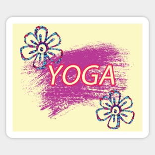 YOGA Flowers Sticker